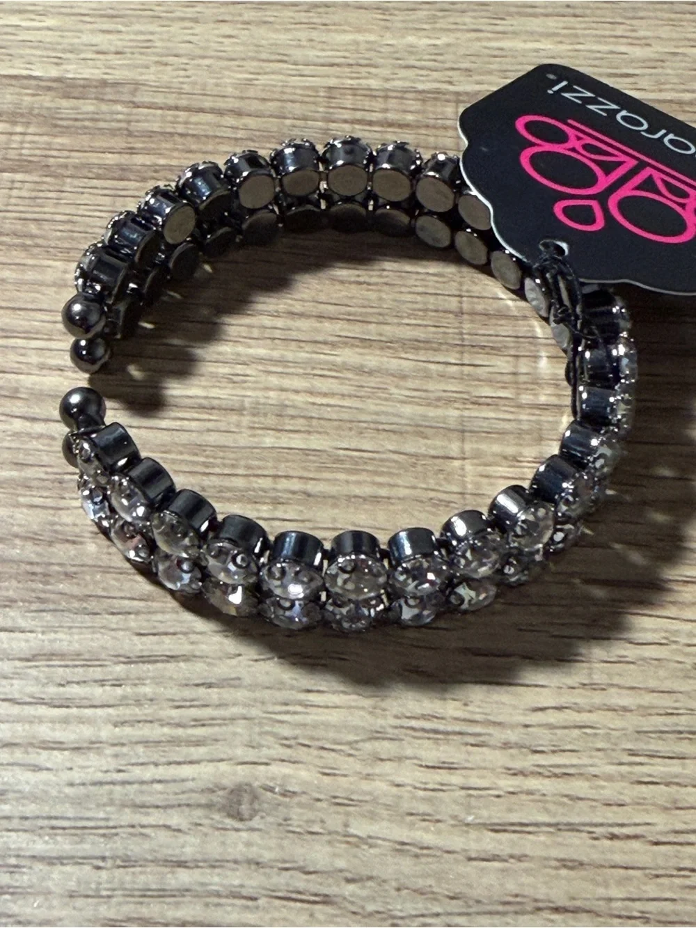 paparazzi Silver-Tone Double Row Crystal Bracelet